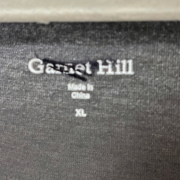 Garnet Hill Charcoal Long Sleeve Maternity Top - Picture 2 of 2